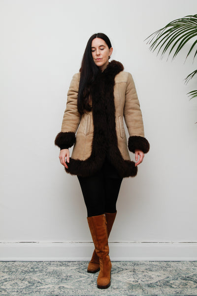 1970's Sheepskin Afghan Sheepskin Coat