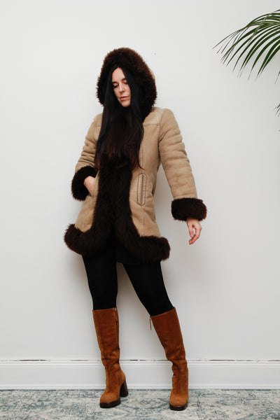 1970's Sheepskin Afghan Sheepskin Coat