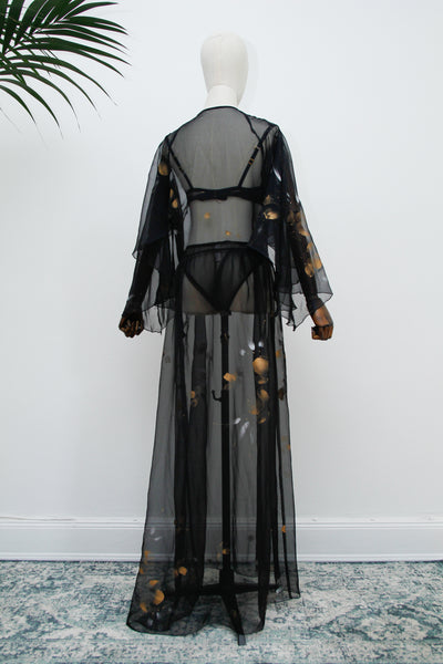 Vintage 1970s Sheer Naked Kaftan Dress