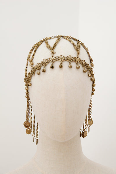 Vintage Bohemian Goddess Chain Traditional Folklore Headpiece