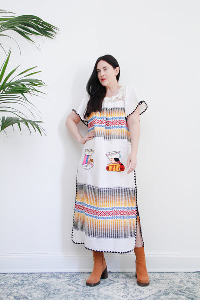 1970's Traditional Oaxacan South American Dress