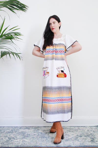 1970's Traditional Oaxacan South American Dress