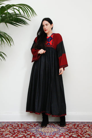 Vintage afghan Cotton Kaftan Maxi dress