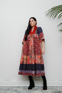 1970's Rare Afghan Folklore Kaftan Dress