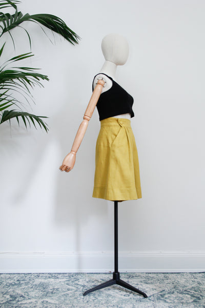 1980's High Waist Linen Shorts