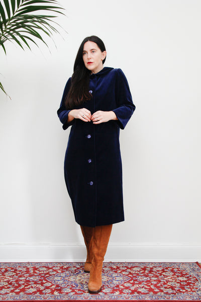 1960's Vintage Cord Cotton Bag Coat