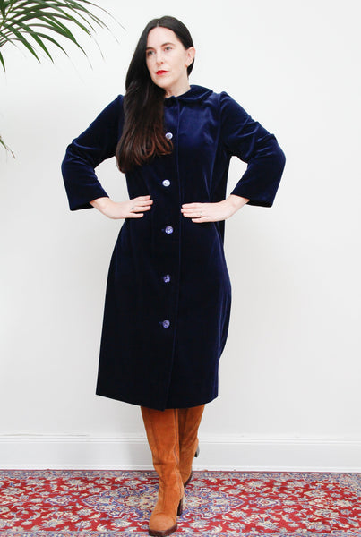 1960's Vintage Cord Cotton Bag Coat