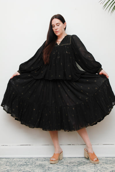 Stunning Indian Cotton Gauze Two-Piece Set