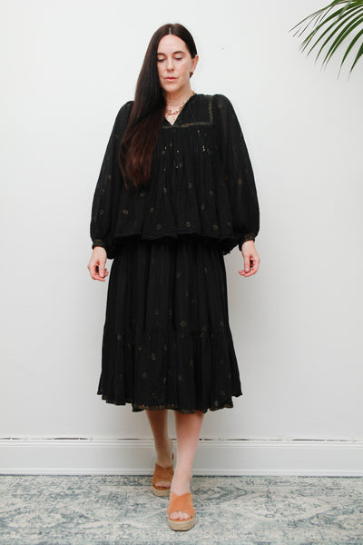 Stunning Indian Cotton Gauze Two-Piece Set