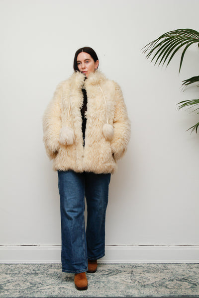 1970's Real Toscana Sheepskin Fur Coat Rare