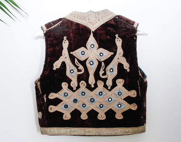 Original Antique Ottoman Velvet Waistcoat