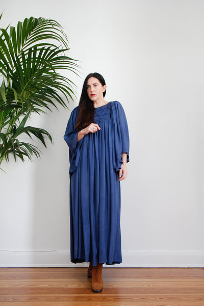 1970's Kaftan Afghan Bohemian Maxi Dress