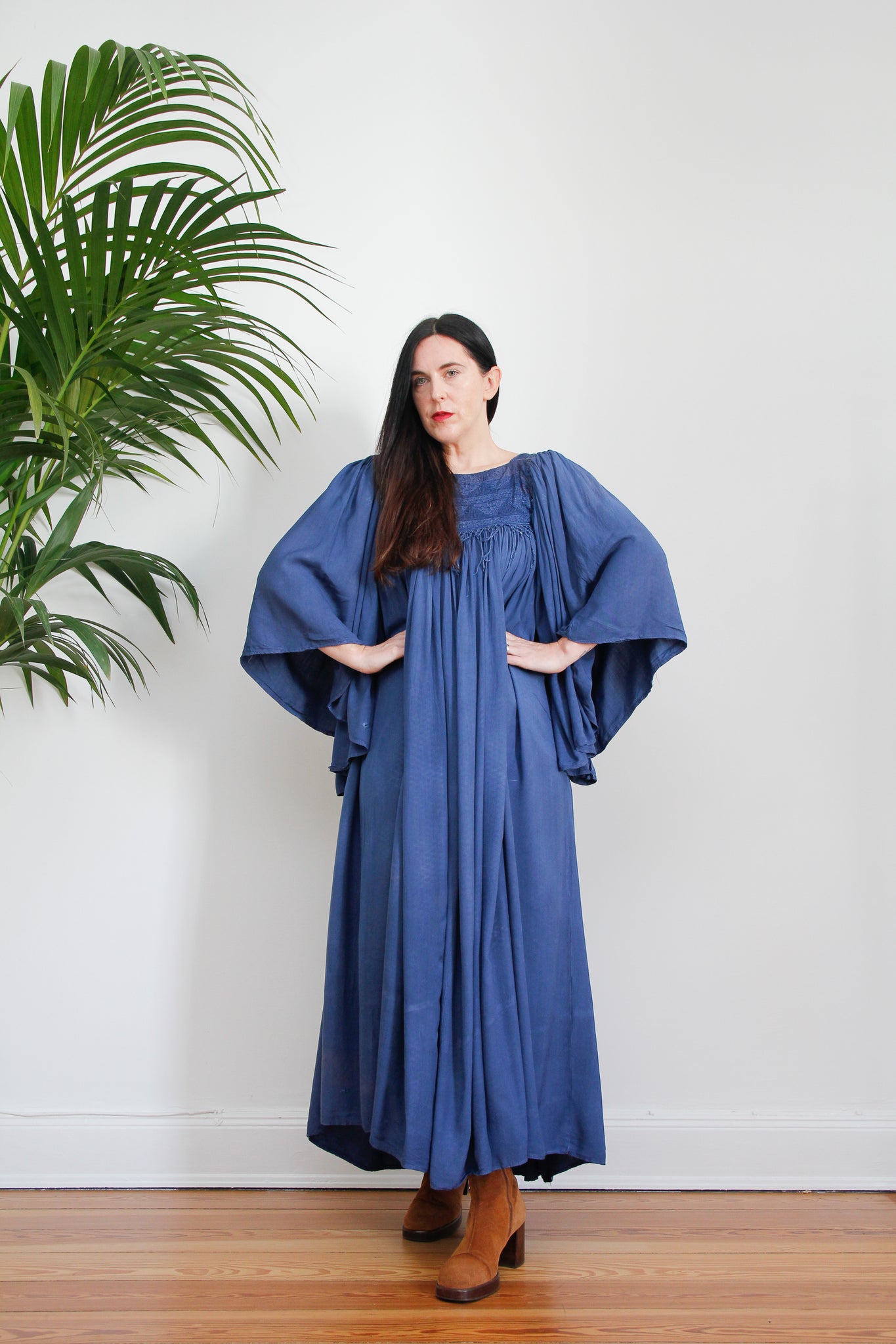 1970's Kaftan Afghan Bohemian Maxi Dress