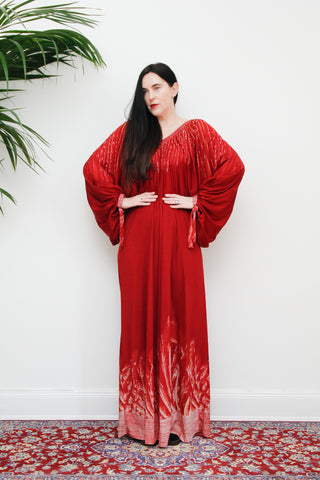 Vintage Princess Rayauti Italy 1970's Rare Maxi Dress