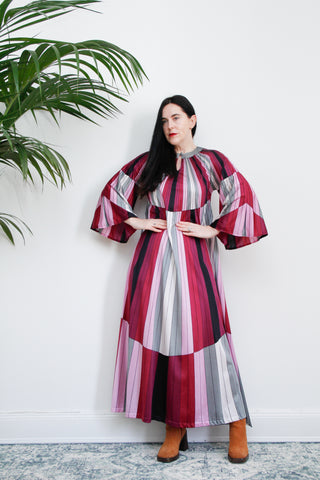 Vintage 70’s Studio 54 Stipe Kaftan Dress